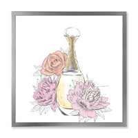 A Wynwood Studio Fashion and Glam Wall Art vászon nyomtatványok 'Simple Kiss Rose Quartz' ajkak - rózsaszín, fehér