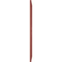 Ekena Millwork 18 W 54 H True Fit PVC Cedar Park Rögzített redőnyök, borsvörös