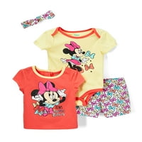 Disney Minnie Mouse kislány póló, Body, rövid & fejpánt ruha, készlet