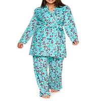 Sleep & Co. Női és női plusz plüss és pizsamás nadrágkészlet