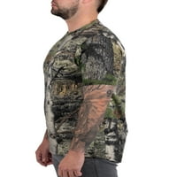 Férfi rövid ujjú camo póló illatvezérlő pamut ing, mohás tölgy, S-3xl méretek