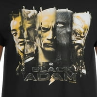 Képregény férfi fekete Ádám grafikus pólók, 2-csomag, méret S-3X