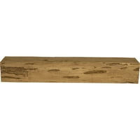 8 H 10 D 48 W Pecky Cypress Fau Wood kandalló kandalló, arany tölgy