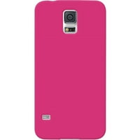 Amzer szilikon bőr zselés tok, forró rózsaszín a Samsung Galaxy S5 -hez