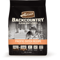 Merrick Backcountry gabonamentes nyers infúziós csendes-óceáni fogás recept száraz kutyaeledel, lb