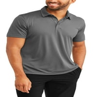 Férfi rövid ujjú teljesítményű texturált póló