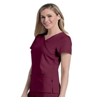 Urbane by Landau női Sophie Crossover Tunic Scrub Top, Stílus 9577