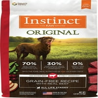 Összes eredeti gabonamentes recept valódi marhahús természetes száraz kutyaeledel a Nature's Variety, Lb. táska