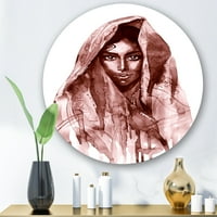 Designart 'Fekete -fehér portré fiatal indiai nő II.
