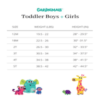 Garanimals kislány és kisgyermek lány Mi & Match ruhák gyerek-csomag, 8 darab, méretek 12m-5T