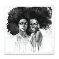 Designart 'Afro American Woman XI' Portréja 'Modern keretes művészeti nyomtatás
