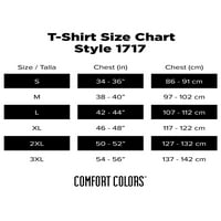 Comfort Colors felnőtt Rövid ujjú póló akár 2XL, Stílus 1717