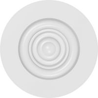 Ekena Millwork 4 W 4 H 1 2 P Standard Grayson Bullseye rozetta négyzet alakú élekkel