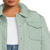 Szerencsés márka női plusz méretű kapucnis ing kabát
