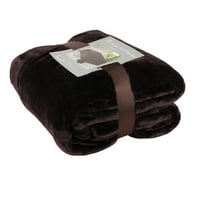 Gyapjú takaró flanel takaró kanapé barna queen 77 x81 lágy könnyű ágytakaró