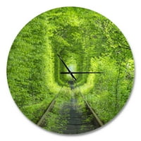 Designart 'erdő a vasúti alagút körül' Modern falóról