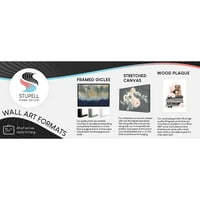 Stupell Industries kifinomult kölyökkutya francia bulldog szemüveg grafikus művészet, keret nélküli művészet nyomtatott fali