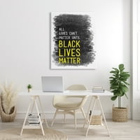 A Stupell Indpres Black Lives Matter Motivációs kifejezés Crayon Scratch Pattern, 48, Tenisha Proctor tervezése