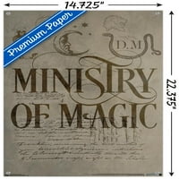 A Varázslóvilág: Harry Potter - A Mágiaügyi Minisztérium Falplakátja Nyomócsapokkal, 14.725 22.375